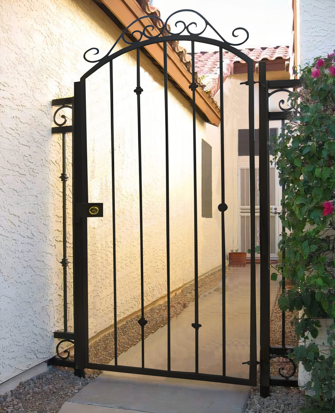 Gorgeous &amp; Simple Fence Design Metal Garden Gate | Classic Fabrication Metal Back Yard Gate | Made in Canada– Model # 313-Taimco