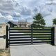 Gorgeous Residential &amp; Ranch Gorgeous &amp; Simple Metal Driveway Gate – Farms Gates | Heavy Duty Entrance Gate| Made in Canada– Model # 877-Taimco