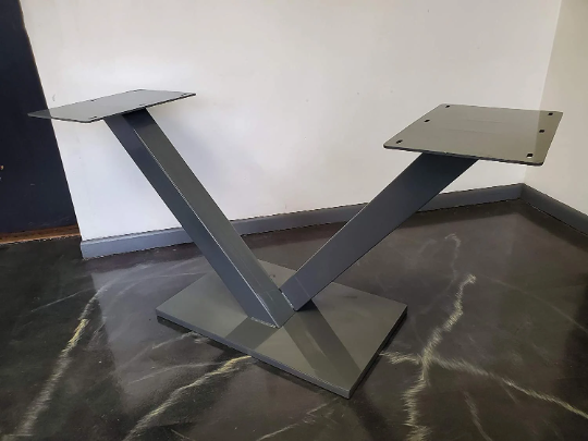 Gorgeous V shape Design Steel Table Legs| Stunning Decorative Art Steel Table Legs for Home, Dining Table, &amp; Kitchen Table| Made in Canada – Model # TL629-Taimco