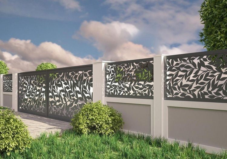 Grove View Metal Driveway Gate | Model # 178-Taimco