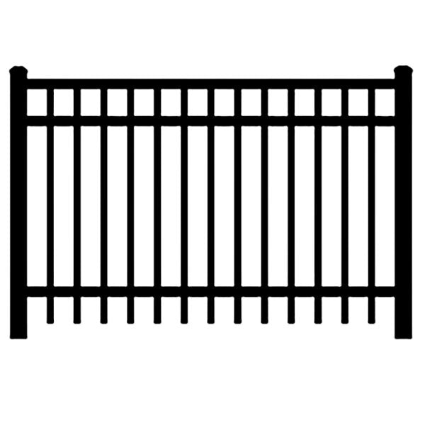 Heavy Duty Commercial aluminum Finials Fence Panel - Model # FP962-Taimco