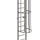 Heavy Duty Metal Cage Ladder With Low Access to Roof with Platform Model SL1481-Taimco