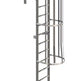 Heavy Duty Metal Ladder With Cage High Access Platform and Return Model SL1491-Taimco