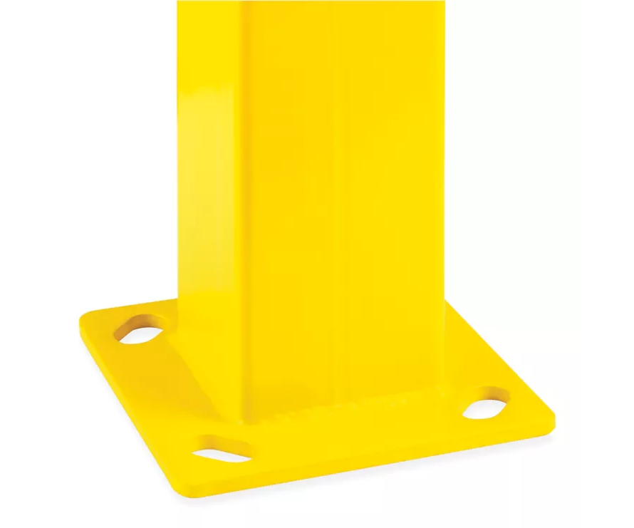 Heavy-Duty Square Bollards - Steel Yellow - Powder Coted - Model BOLL2568-Taimco