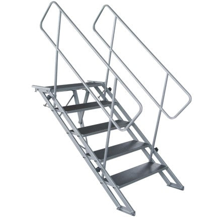 Heavy Duty Stage Foldable Stair With Guardrail STA374-Taimco