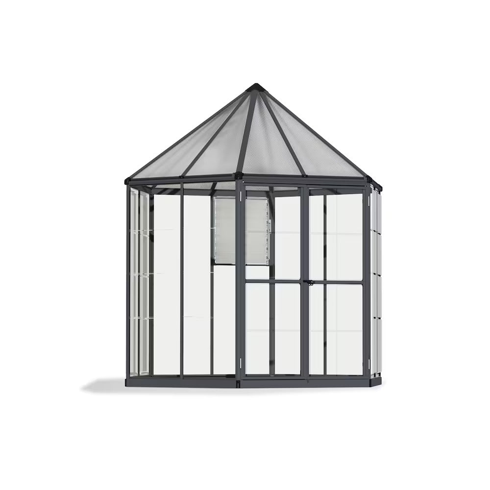 Hexagon Greenhouse 8' x 8'- Garden House – Model # SUNR4361-Taimco