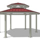 Hexagon Tow Tiers Steel Structure Park Gazebo | Model # GAZH2T-Taimco