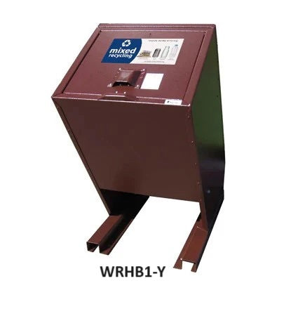 HID-A-BAG Mini Single Trash Recycling Enclosure, 70 GAL - Model WRHB1