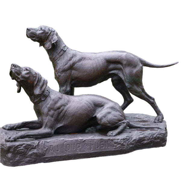 High-Quality Bronze Life-Size Greyhound Sculpture Model # MSC1279