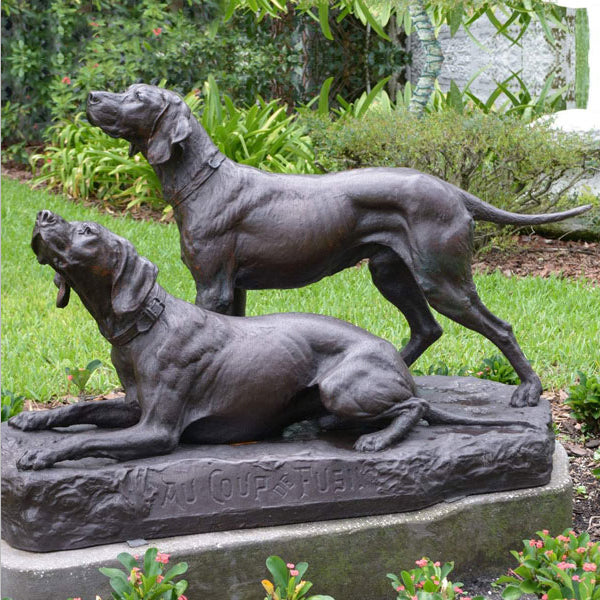 High-Quality Bronze Life-Size Greyhound Sculpture Model # MSC1279-Taimco