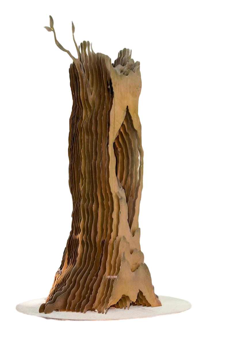 Hollow Tree Sculpture- Estate Sculpture - Outdoor and Indoor Sculpture - Metal Art Decorative Peace | Metal Art Accent - Model # MA1162