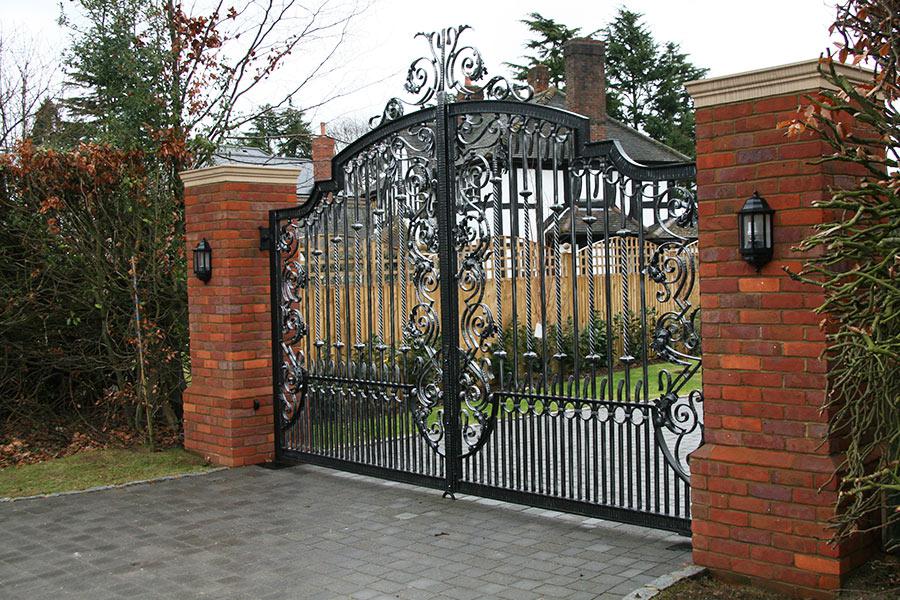 Iron Scroll Estate | Wrought iron gates – Model # 149-Taimco