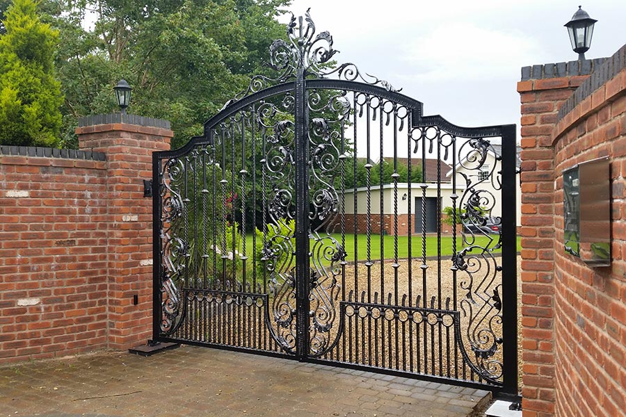 Iron Scroll Estate | Wrought iron gates – Model # 149-Taimco