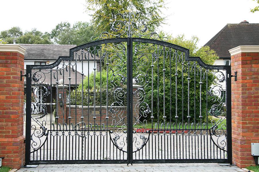 Iron Scroll Estate | Wrought iron gates – Model # 149-Taimco