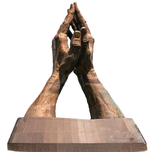 Large Bronze Outdoor Praying Hands Statue # MSC1335