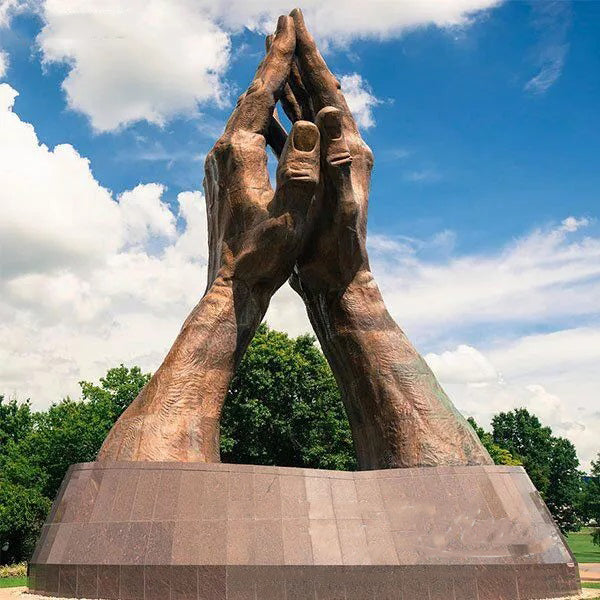 Large Bronze Outdoor Praying Hands Statue #MSC1335-Taimco