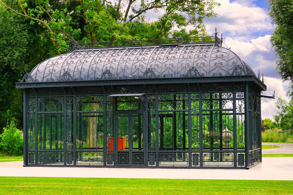 Large Iron Garden House Sunroom Double Glass | Model # SUNR4344-Taimco