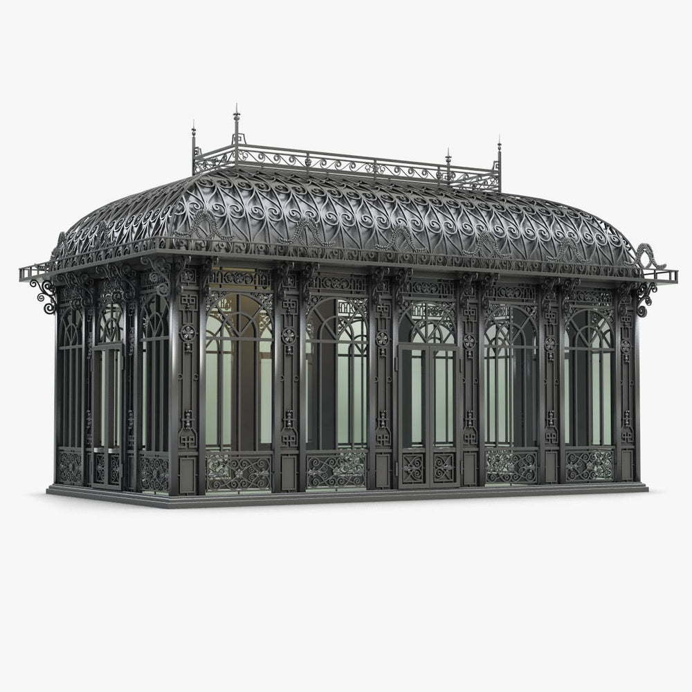 Large Iron Garden House Sunroom Double Glass | Model # SUNR4344-Taimco