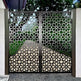 Laser Cut Artistic Flower Design Metal Garden Gate| Modern Fabrication Metal Yard Gate| Made in Canada – Model # 835-Taimco