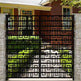 Laser Cut Rectangular Pattern Design Metal Gate | Unique &amp; Stylish Geometric Metal Garden Gate| Made in Canada – Model # 028-Taimco