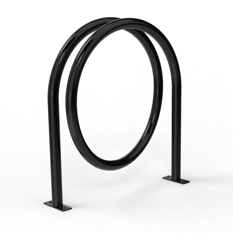 Loop to Loop Cycle Stand | O Ring Cycle Stand 2 Bike Capacity | Double Sided | Inground Mount | Model # BR2343-Taimco