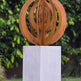 Luna Rings Sculpture - Outdoor and Indoor Sculpture - Metal Art Decorative Peace | Metal Art Accent - Model # MA1159-Taimco