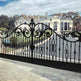 Luxurious Royal Majestic Modern Art Metal Entry Gate | Wrought Iron Gate Custom Fabrication Driveway Gate | Made in Canada – Model 177-Taimco