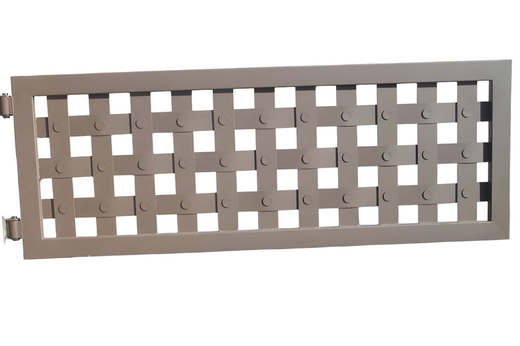 Mesh Square Design Stainless Steel Entry Gate | Custom Fabrication Heavy Duty Driveway Gate| Made in Canada – Model # 140