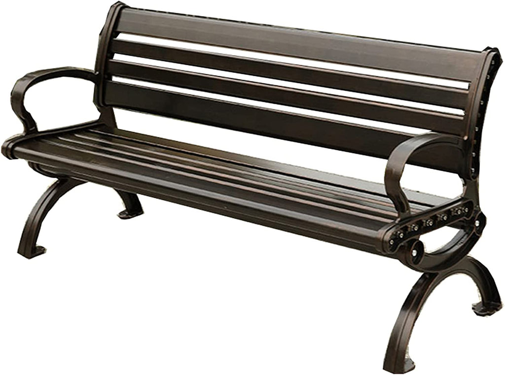 Metal Bench Casting Aluminum Frame & Slats Seating | Model MB181