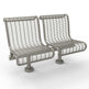 Metal Bench With Arm Rests | Model COLL1711-Taimco