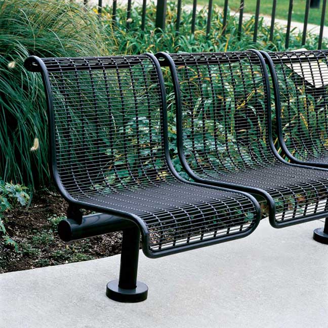 Metal Bench With Arm Rests | Model COLL1711-Taimco