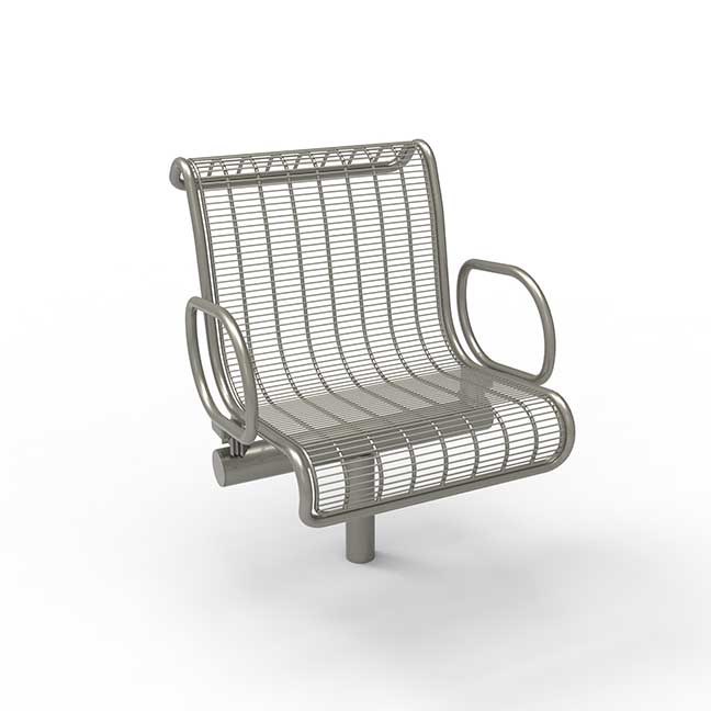 Metal Bench With Arm Rests | Model COLL1711-Taimco