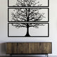 Metal Tree Wall Decor Set - 3 Piece | Laser Cut Art | Made in Canada - Model # WD906-Taimco