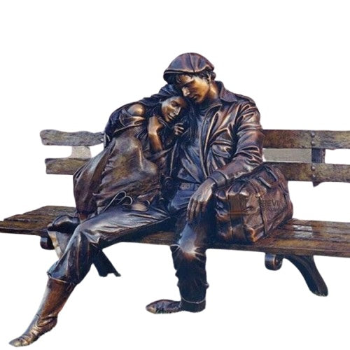 Life Size bronze lover Sculpture Contemporary Outdoor Sculptures Model # MSC1226