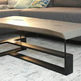 Modern Alphabetic T Design Steel Living Room Table Base | High Quality Steel Table Base for Coffee Table &amp; Living Room Tables | Made in Canada – Model # TL487-Taimco