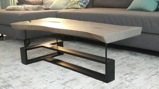 Modern Alphabetic T Design Steel Living Room Table Base | High Quality Steel Table Base for Coffee Table &amp; Living Room Tables | Made in Canada – Model # TL487-Taimco