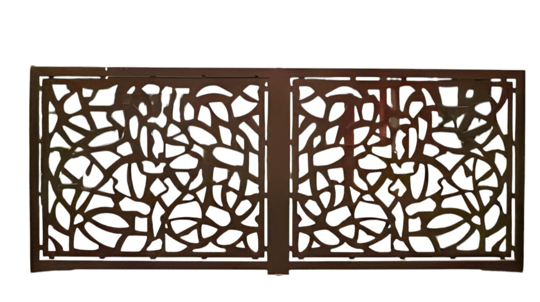 Modern Design Laser Cut Driveway Gate | Heavy Duty Metal Fabrication | Made in Canada – Model # 095