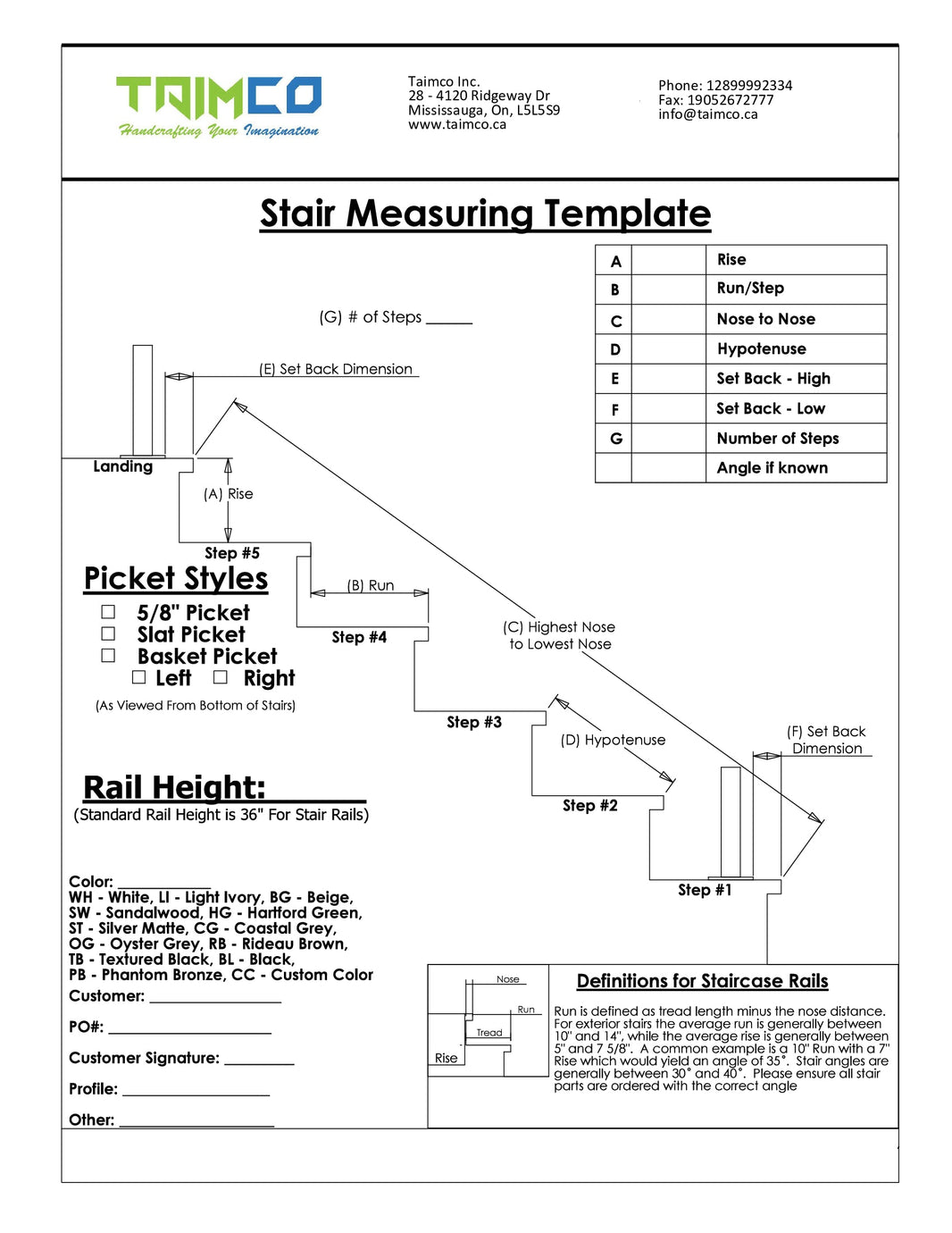 Modern design Stair Railing Panel | Hand Railing | Decorative Modern Railing | Made In Canada | Model # SRP1119-Taimco