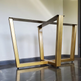 Modern Dual Cross U-shape Steel Table Legs |Unique Decorative Art Steel Table Legs for Home, Desk Table, Computer Desk, Office &amp; Kitchen| Made in Canada – Model # TL624-Taimco