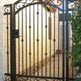 Modern Iron Fence Design Metal Garden gate | Metal Art Accent Iron Fence Gate | Made in Canada – Model # 402-Taimco