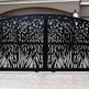 Modern Laser Cut Bush Design Entry Gate| Custom Fabrication Heavy Duty Metal Driveway Gate | Made in Canada– Model # 184-Taimco