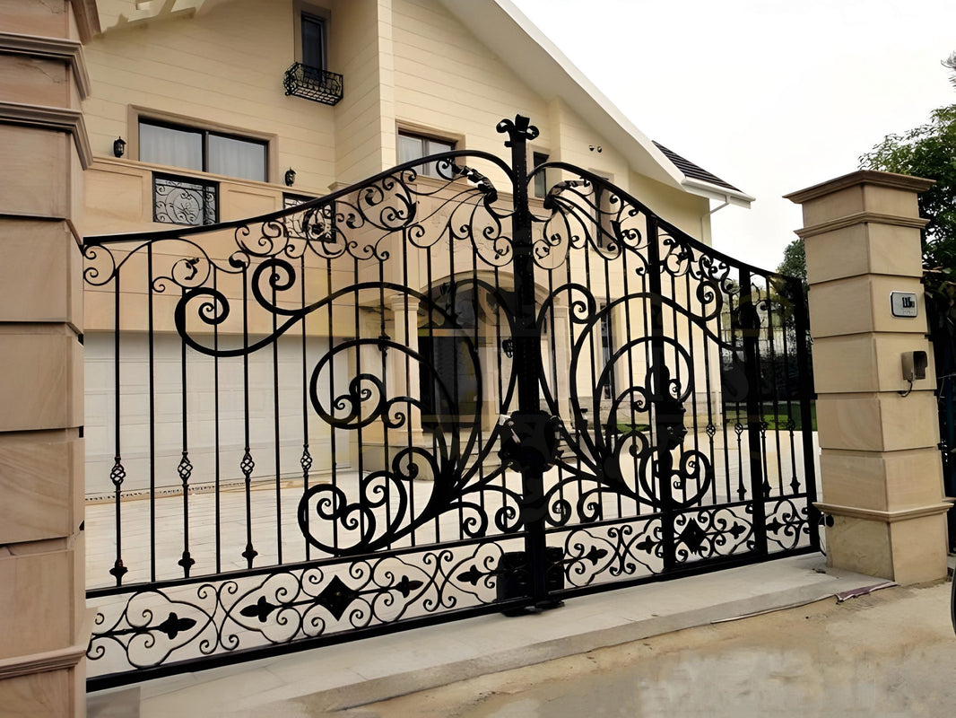 Modern Royal Majestic Driveway Gate | Custom Fabricated Metal Entry Way Gate |Made in Canada – Model # 130-Taimco