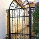 Modern Spiral Vintage Doodle Design Iron Fence Garden Gate | Custom Fabrication Metal Pool Gate |Made in Canada – Model # 340-Taimco