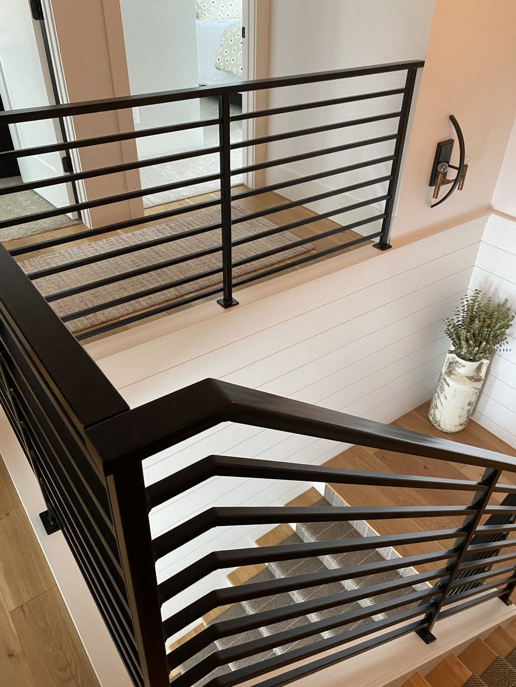 Wood Modern Hand Railing Modern Square Steel Hand Railing | Made In Canada | Model # SRP1110