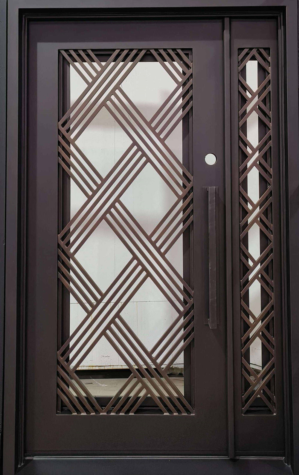 Modern Steel design Door | Square Top | Model # IWD 1015-Taimco
