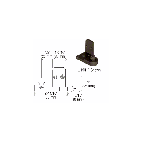 Sunshine Pivot Door In swing| Square Top With kickplate | Model # IWD 1026-Taimco