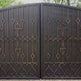 Modern Vintage Aesthetic Crisscross Pattern Metal Back Yard Gate | Custom Fabrication Wrought Iron Metal Gate| Made in Canada – Model # 247-Taimco