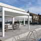 Motor Corner Against Louver Pergola | Model # CA104-Taimco