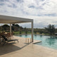 Motor Corner Against Louver Pergola | Model # CA104-Taimco