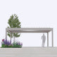 Motor Corner Against Louver Pergola | Model # CA104-Taimco